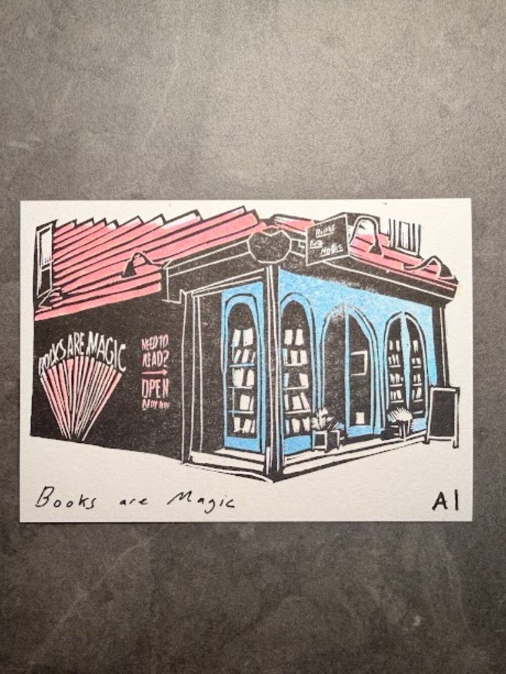 Ana Inciardi Books are Magic Mini Art Print